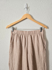 Neutral Linen Coastal Pants (S)