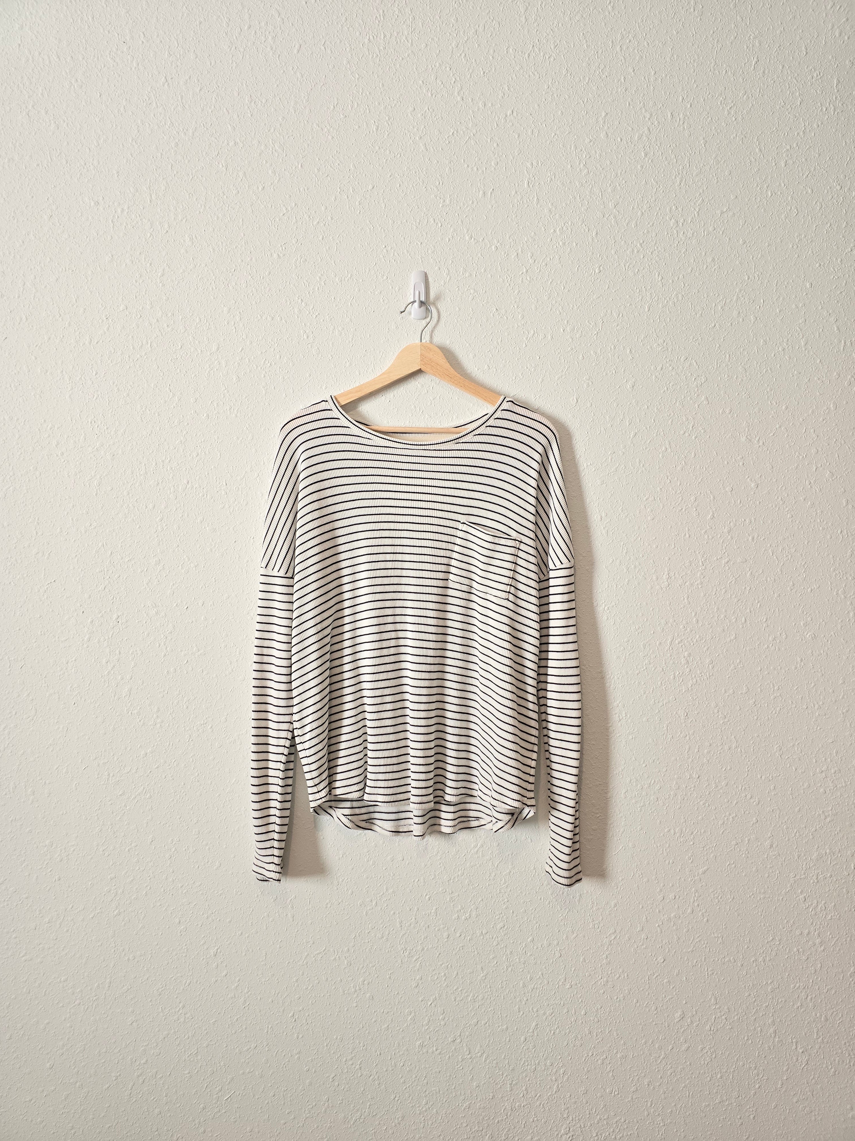 Carly Jean Striped LS Tee (M)