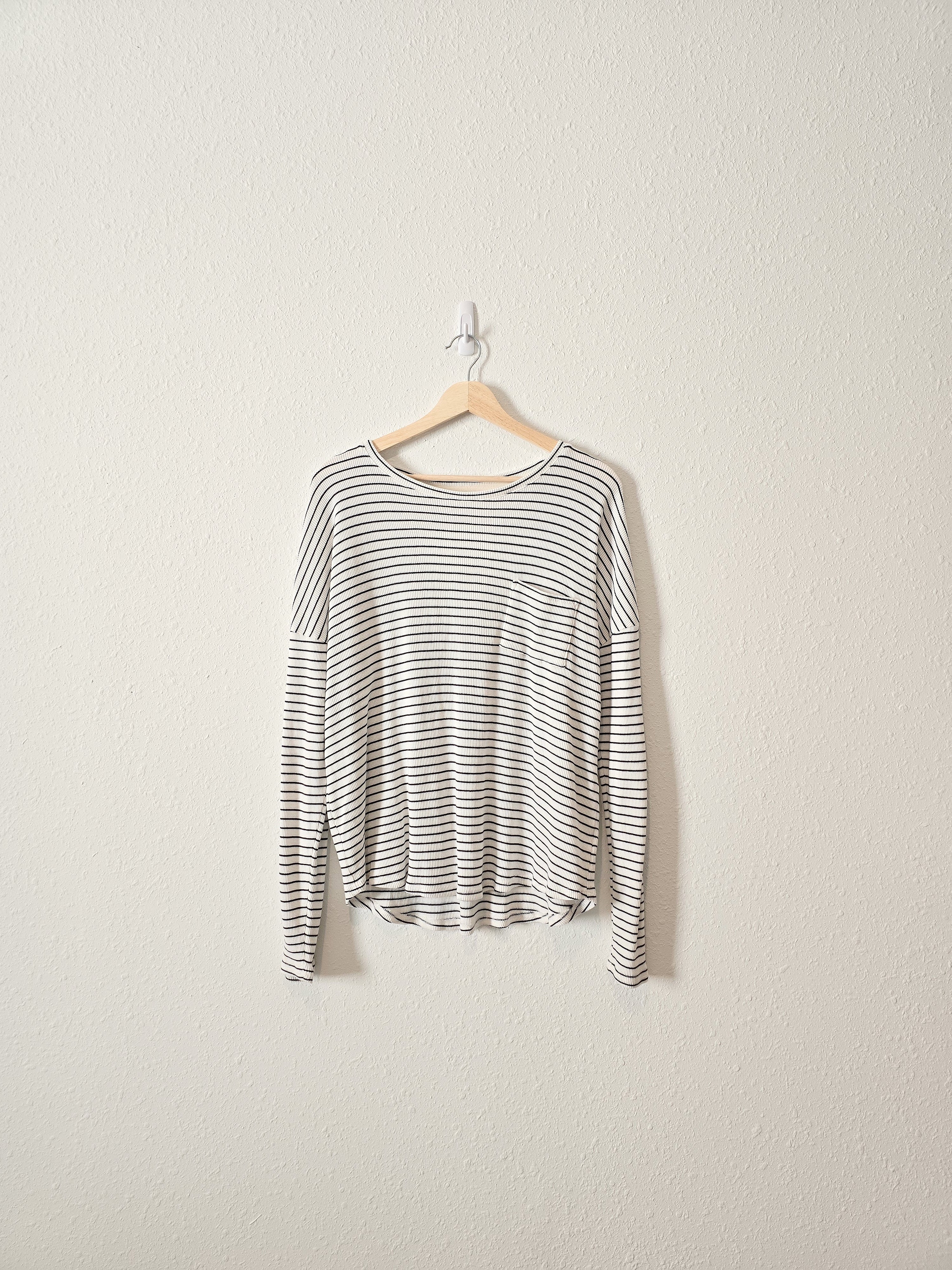 Carly Jean Striped LS Tee (M)