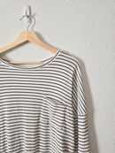 Carly Jean Striped LS Tee (M)