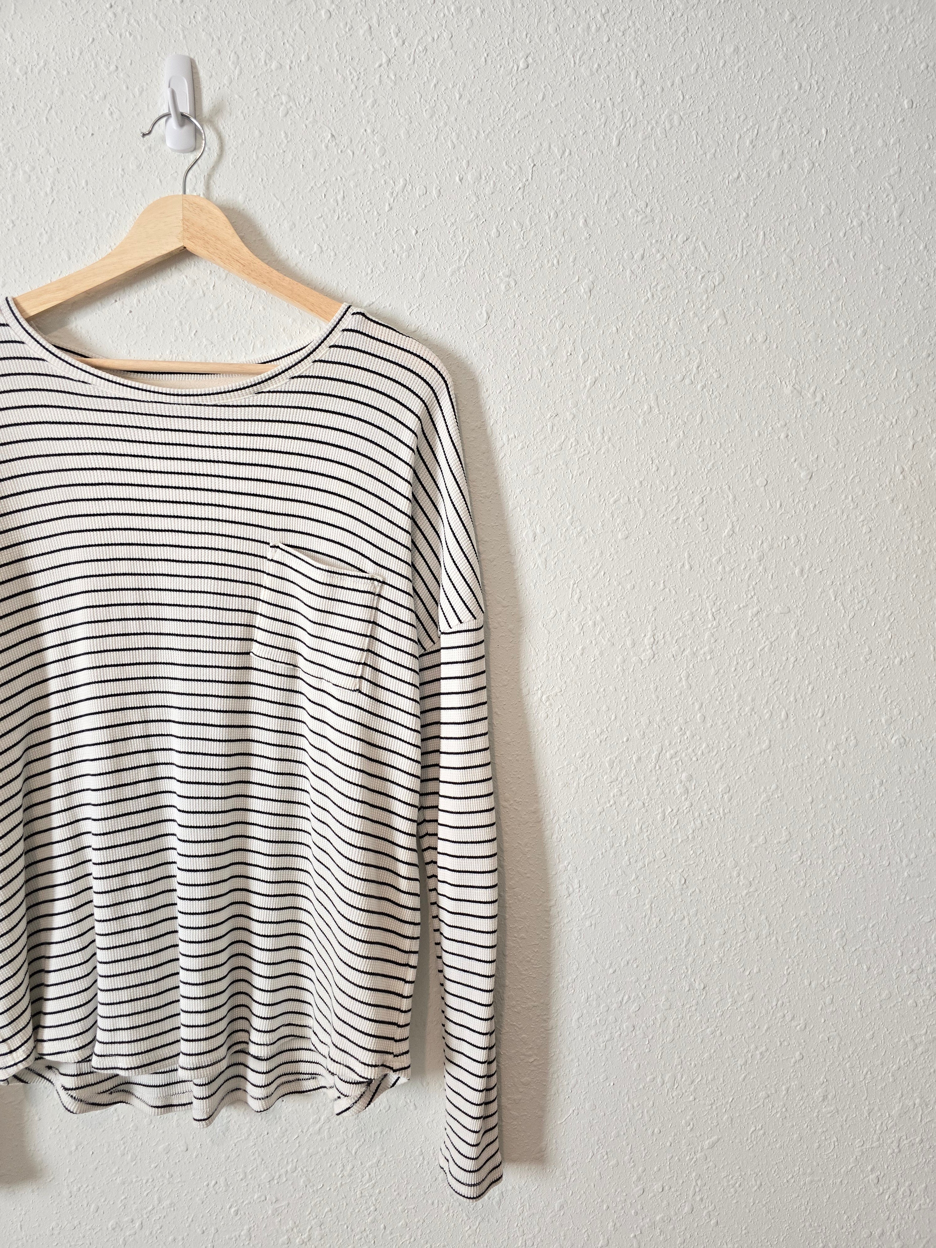 Carly Jean Striped LS Tee (M)