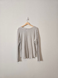 Carly Jean Striped LS Tee (M)