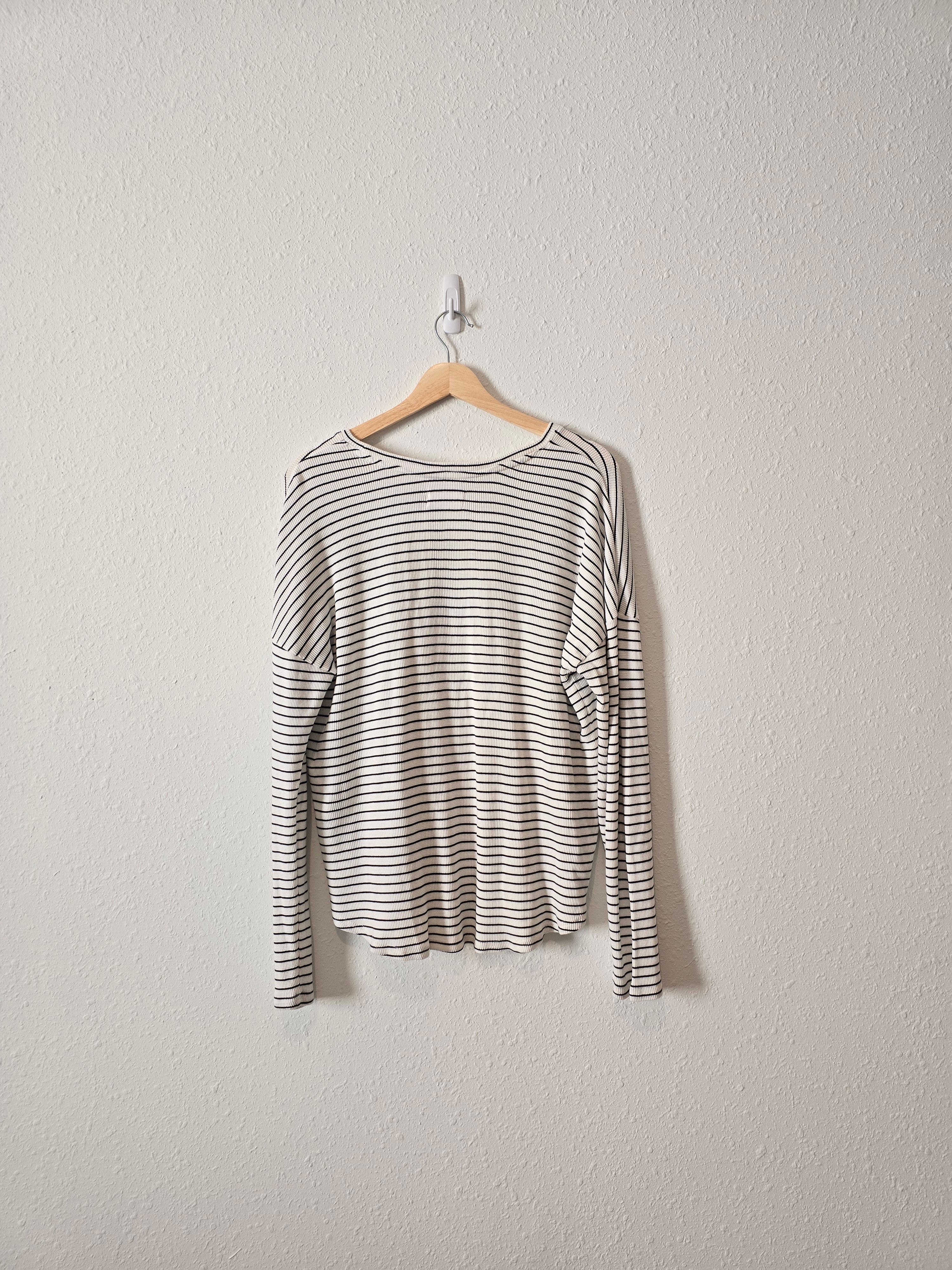 Carly Jean Striped LS Tee (M)