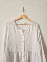 Load image into Gallery viewer, White Linen Tiered Tunic (S)
