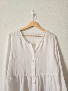 White Linen Tiered Tunic (S)