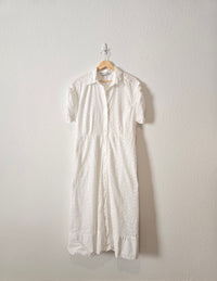 Zara Eyelet Button Up Dress (L)