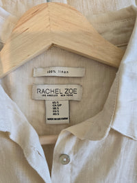 Cream 100% Linen Button Up (S)