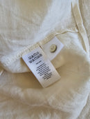 Cream 100% Linen Button Up (S)