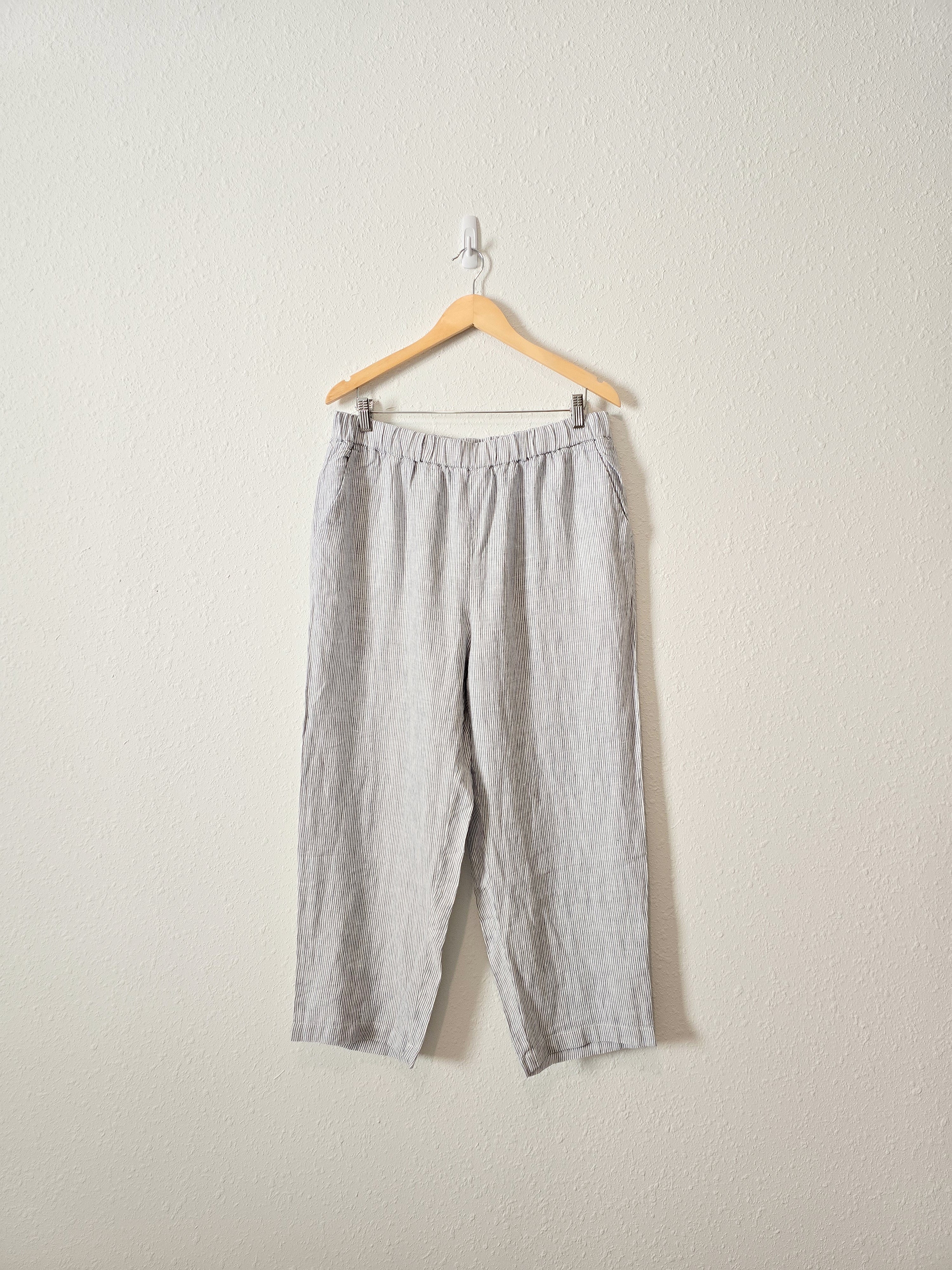 Quince Striped Linen Pants (L)