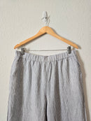 Quince Striped Linen Pants (L)