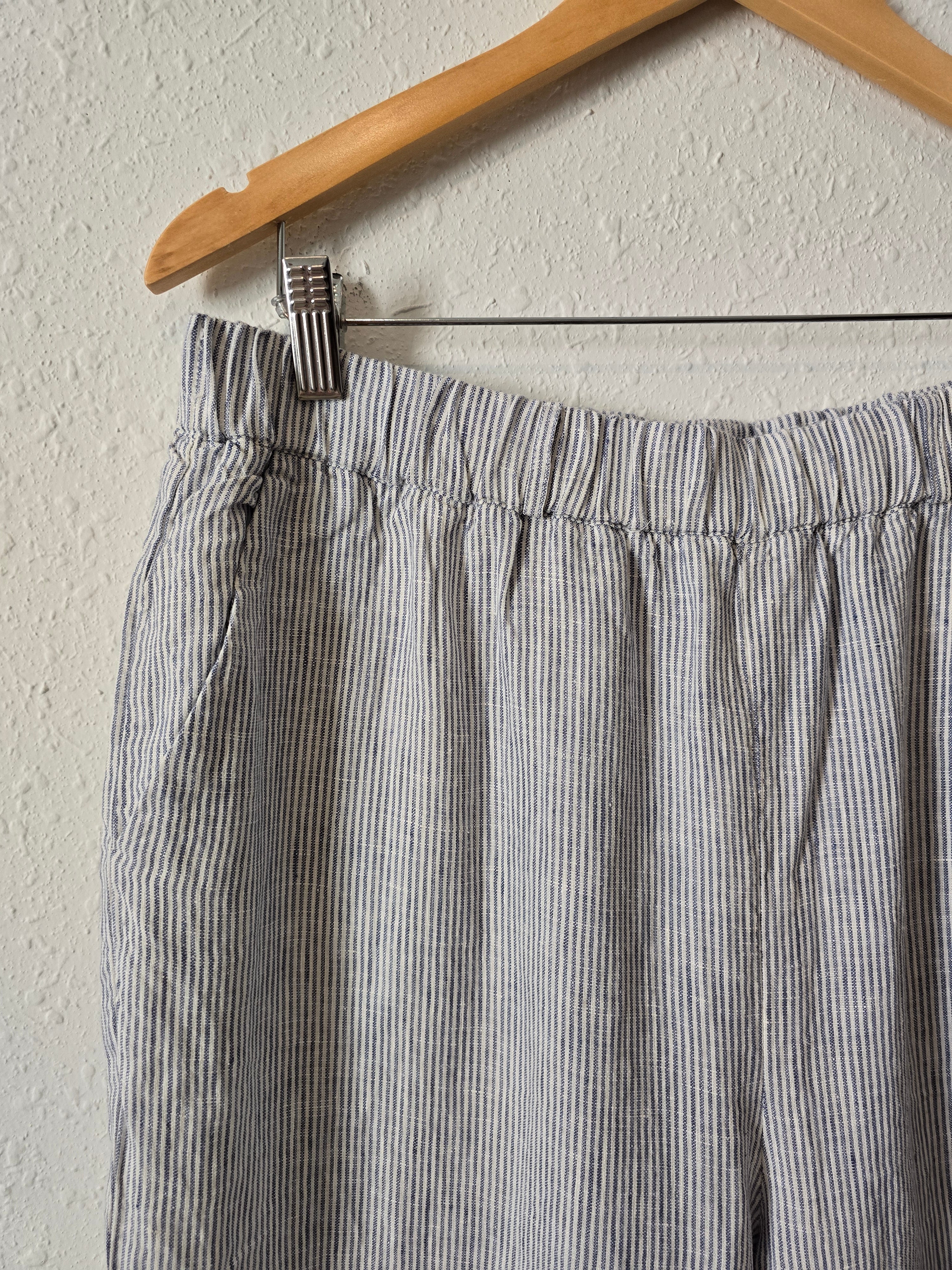 Quince Striped Linen Pants (L)