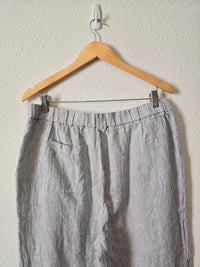 Quince Striped Linen Pants (L)