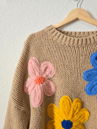 NEW Chunky Floral Sweater (M/L)