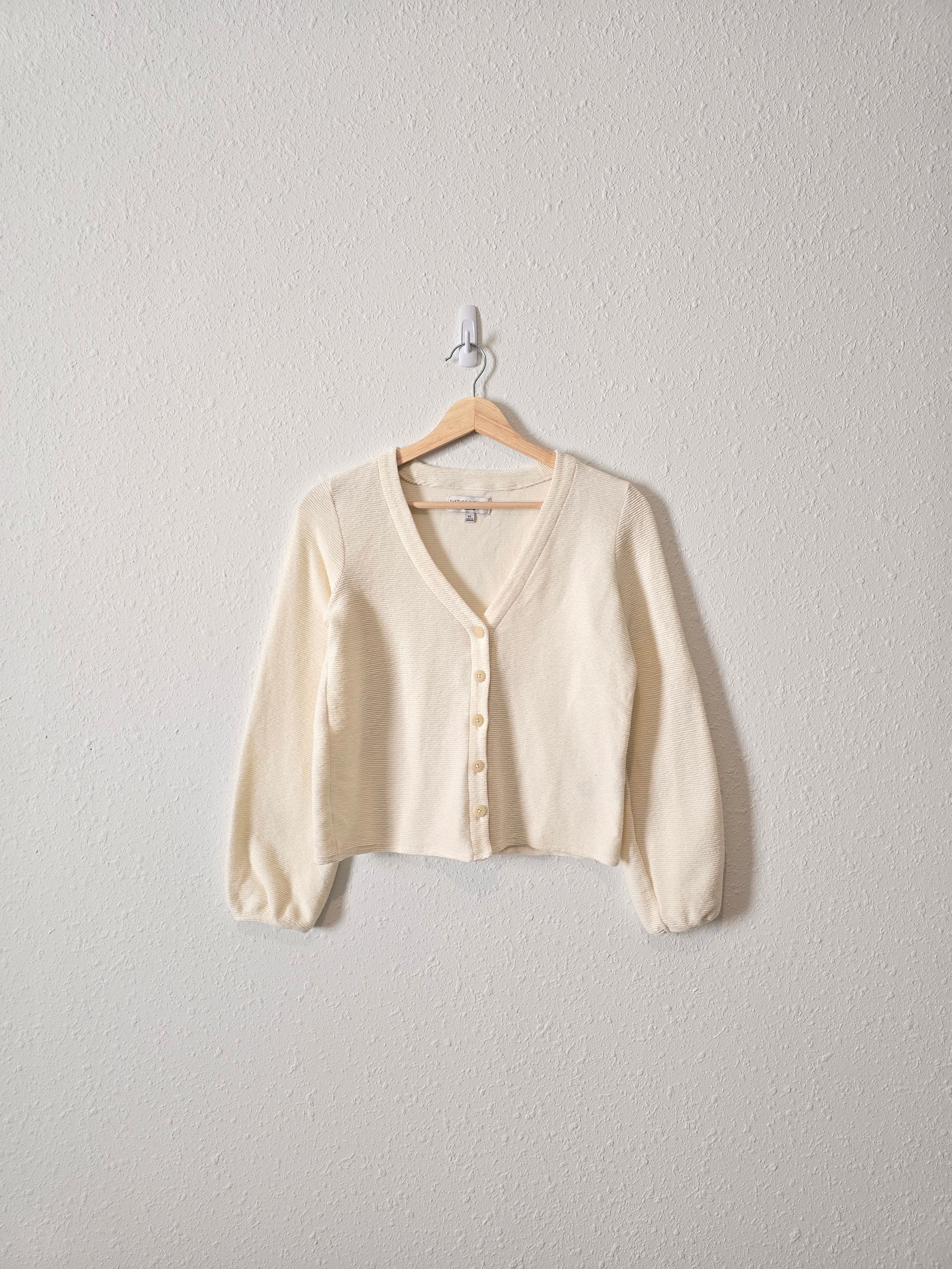 Madewell Cream Button Up Top (XS)