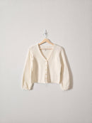 Madewell Cream Button Up Top (XS)