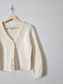 Madewell Cream Button Up Top (XS)