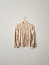 Wonderly Neutral Floral Top (SP)