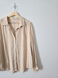 Coastal Striped Button Up (XL)