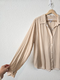 Coastal Striped Button Up (XL)