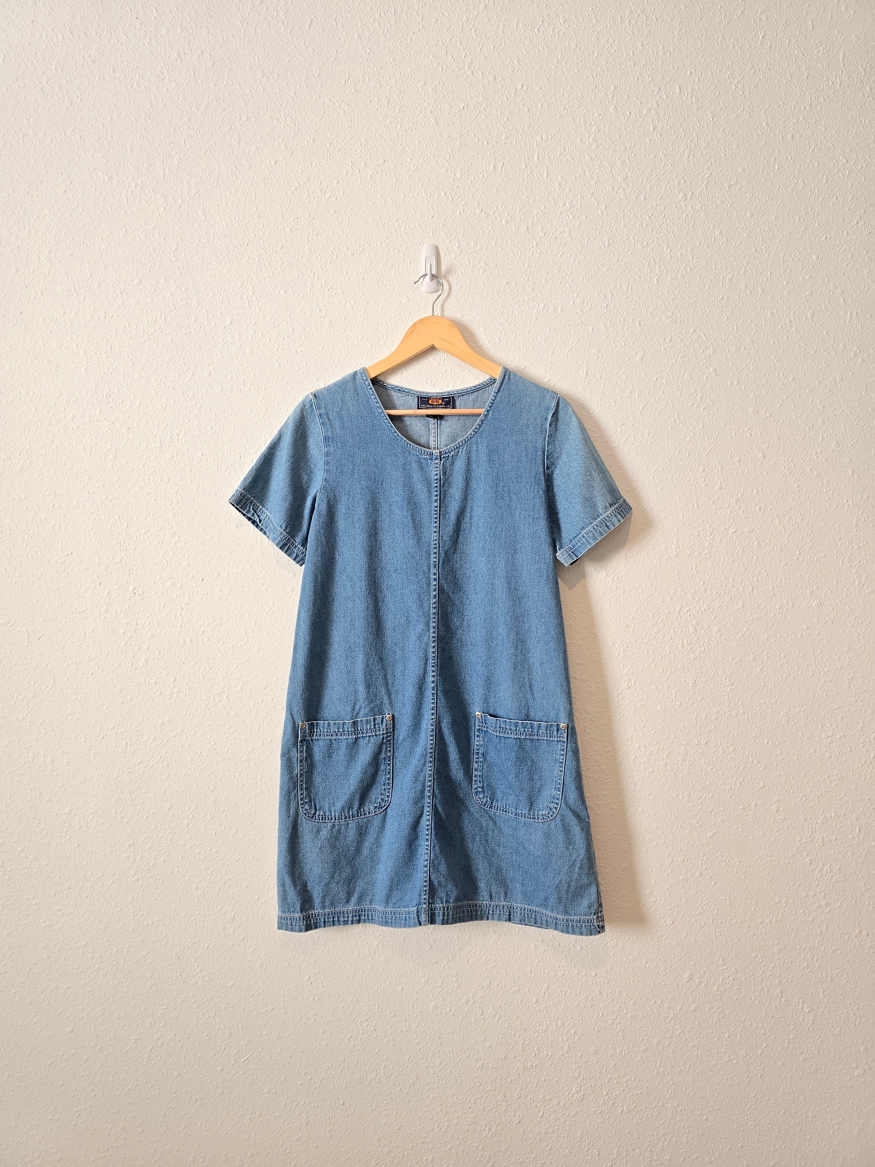 Vintage Cotton Denim Dress (M)