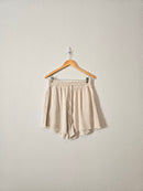 Oat Linen Blend Shorts (M)