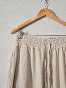 Oat Linen Blend Shorts (M)