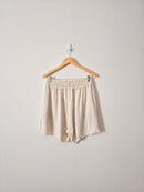 Oat Linen Blend Shorts (M)