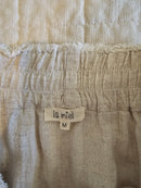 Oat Linen Blend Shorts (M)