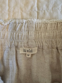 Oat Linen Blend Shorts (M)