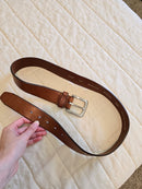 Fossil Brown Leather Belt (34)