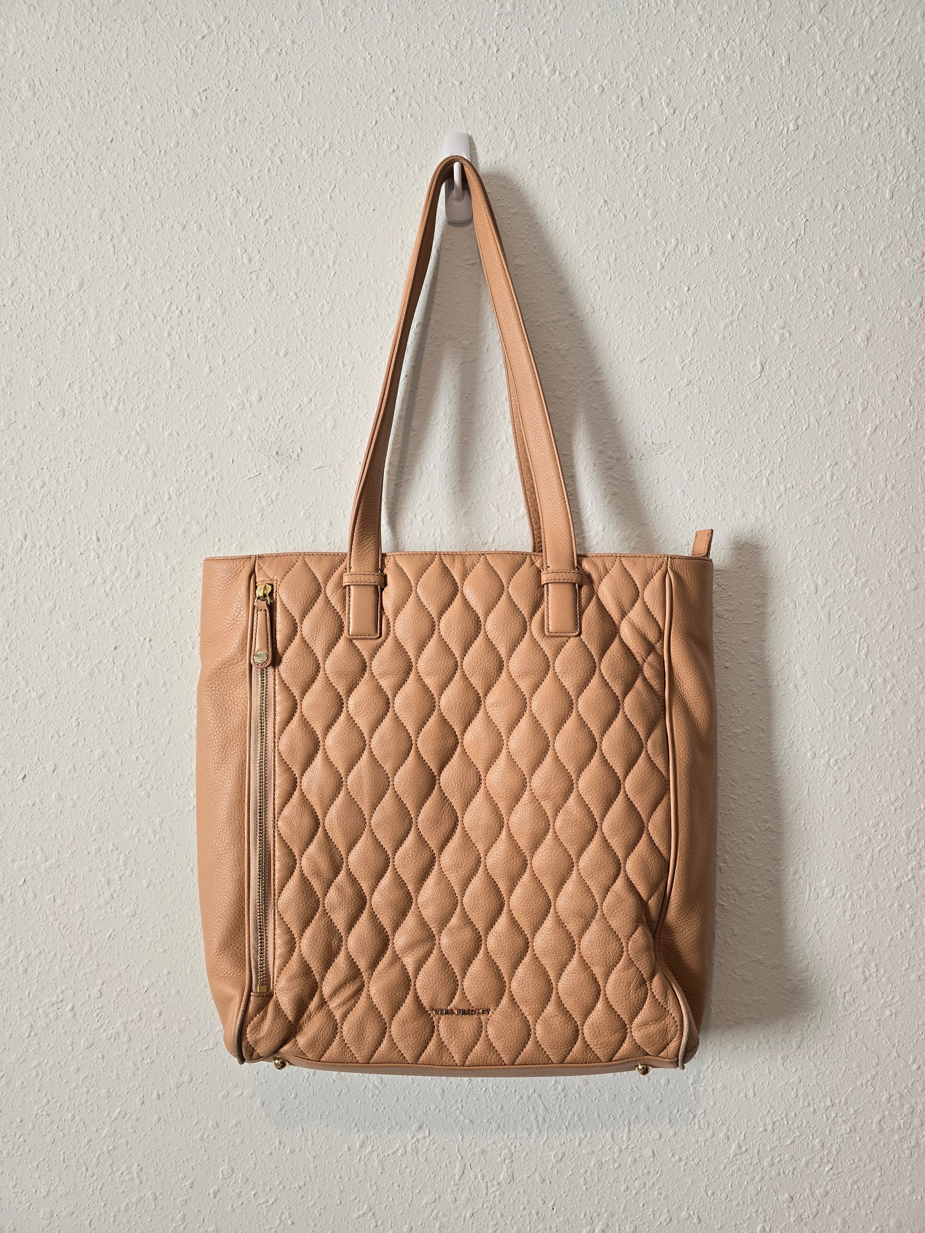 Vera Bradley Quilted Leather Tote