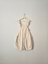 NEW Ecru Denim Shortalls (L)