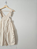 NEW Ecru Denim Shortalls (L)