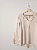 Wonderly Oversized Gauze Top (XL)