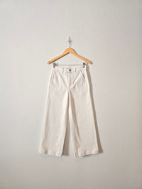 Everlane White Wide Leg Pants (6)