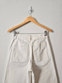 Everlane White Wide Leg Pants (6)