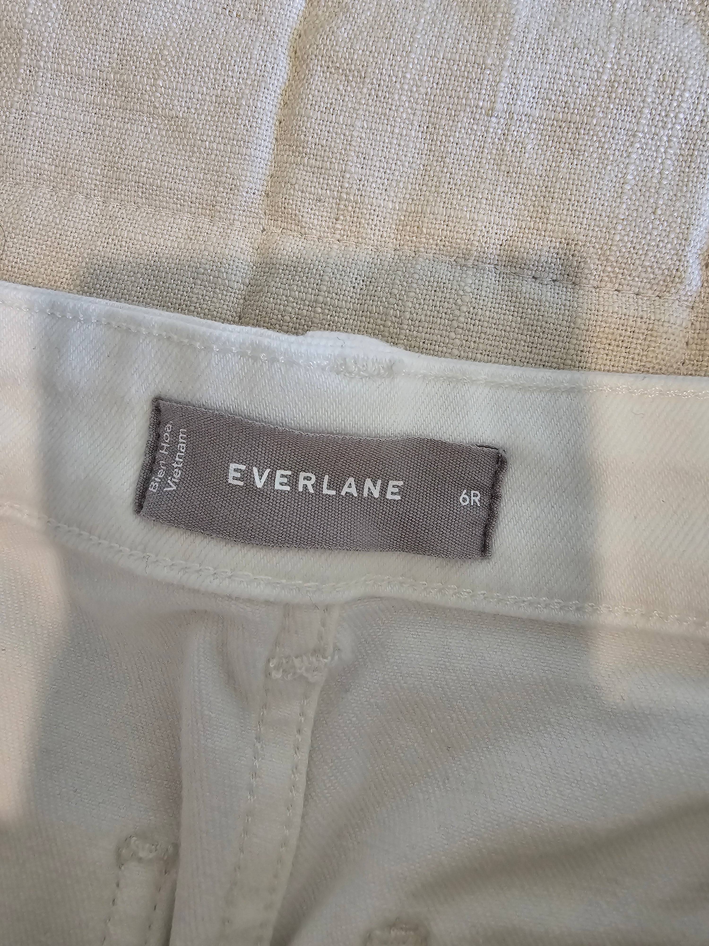 Everlane White Wide Leg Pants (6)