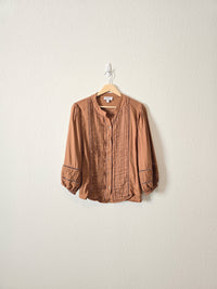 Evereve Puff Sleeve Button Up (M)