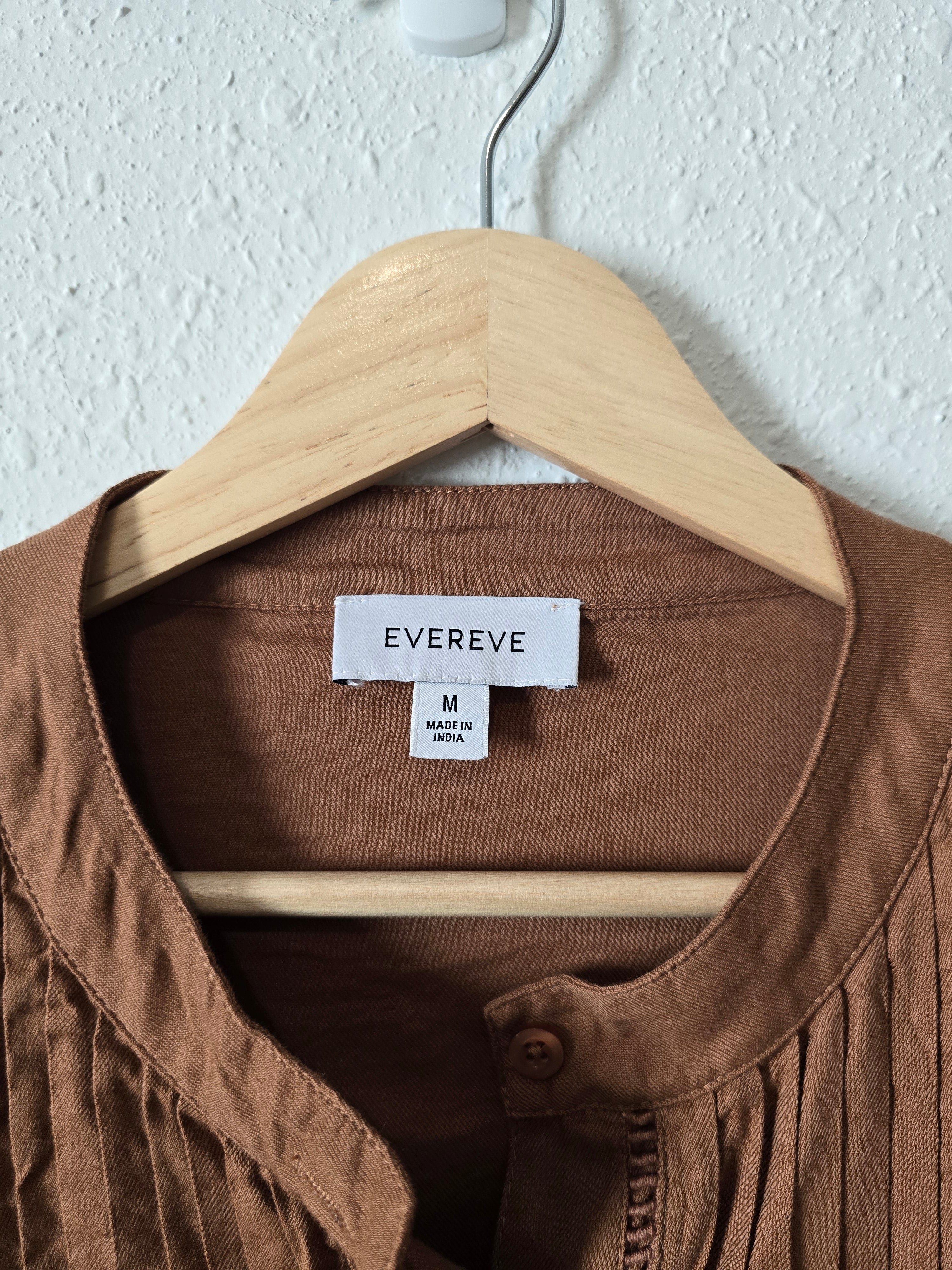 Evereve Puff Sleeve Button Up (M)