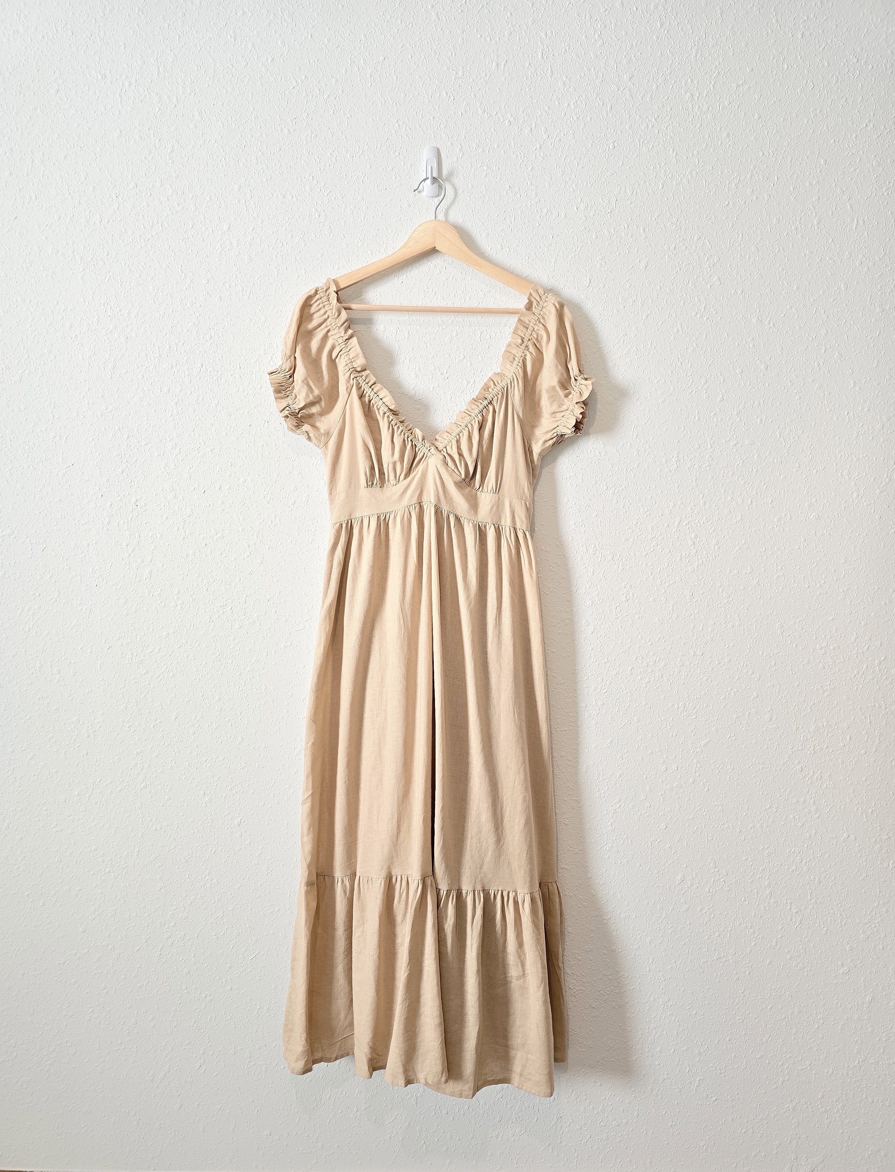 Mable Linen Midi Dress (S)