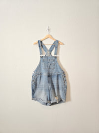 Distressed Denim Shortalls (16)