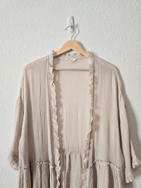 Easel Oversized Ruffle Kimono (S)