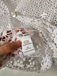 Vintage Floral Crochet Top (L)