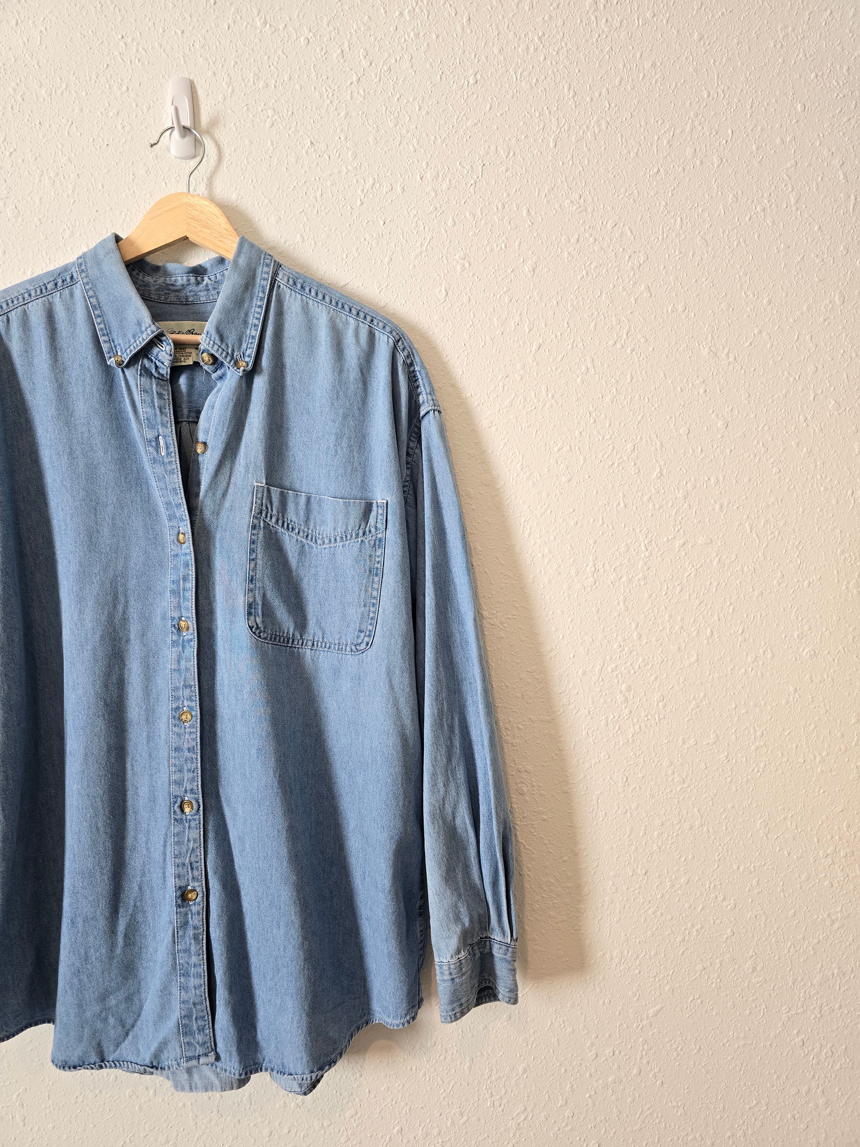 Vintage Eddie Bauer Denim Button Up (L)