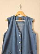 Vintage Cotton Denim Dress (M)