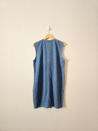 Vintage Cotton Denim Dress (M)