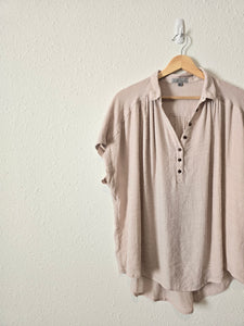 Wishlist Relaxed Henley Top (M/L)