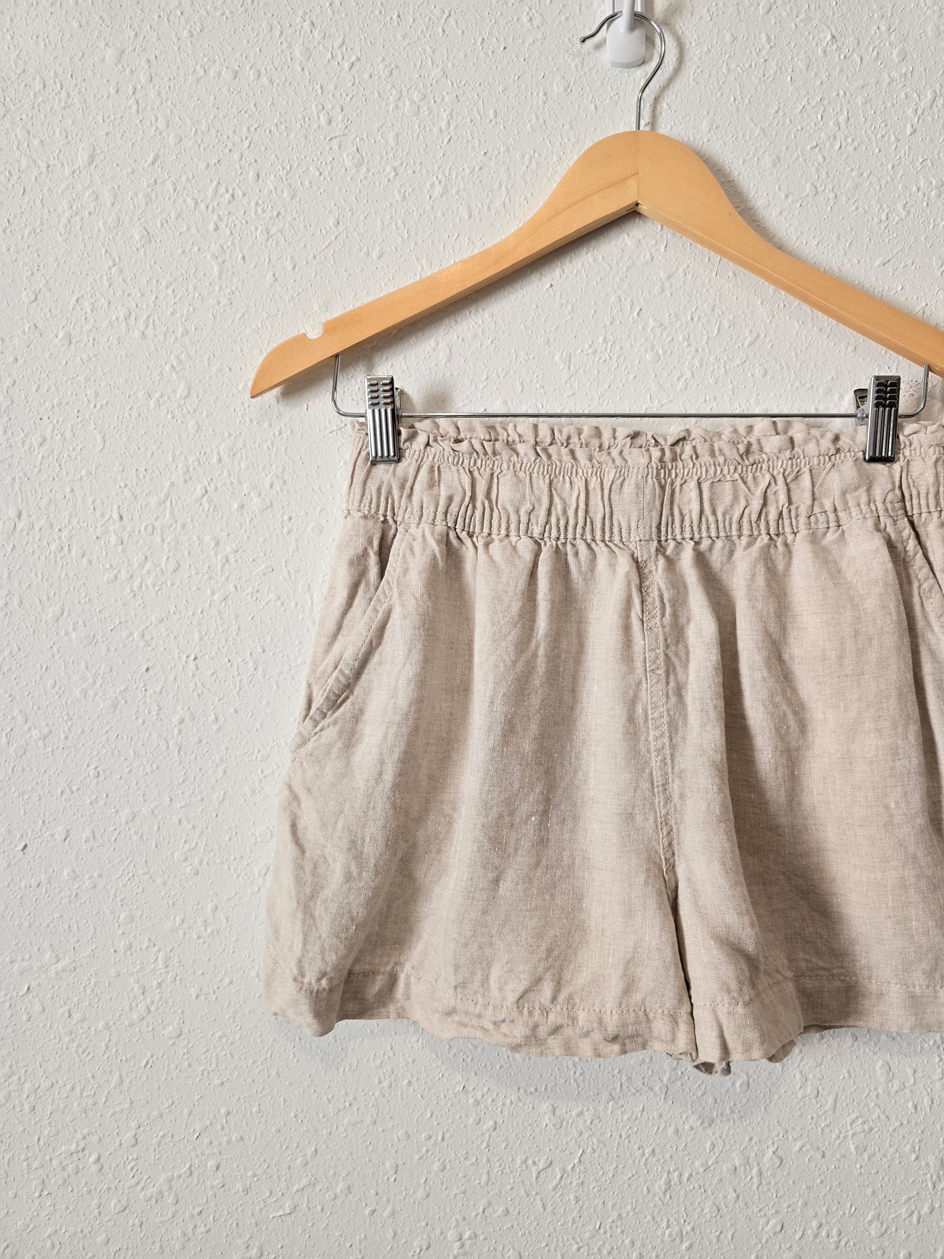 Neutral Linen Easy Shorts (S)