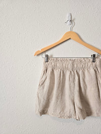 Neutral Linen Easy Shorts (S)