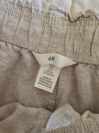 Neutral Linen Easy Shorts (S)